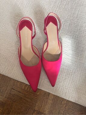 Tiger of Sweden Hot Pink Pointed Slingback Flats